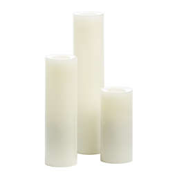 Simply Essential 3-Pack Slim Wax LED Pillar Candles