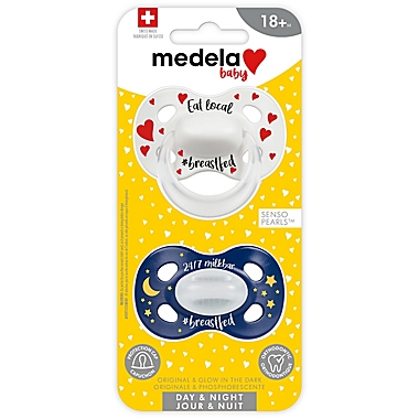 Medela&reg; Baby 2-Pack Size 18M+ Day &amp; Night Pacifiers. View a larger version of this product image.