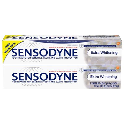 Sensodyne&reg; Extra Whitening 2-Pack 4 oz. Fluoride Toothpaste for Sensitive Teeth