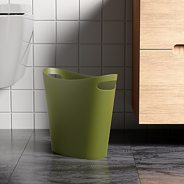 Simply Essential&trade; 2-Gallon Slim Trash Can in Moss. View a larger version of this product image.