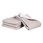 Alternate image 1 for Our Table&trade; Select Dual Purpose Pique Kitchen Towels in Grey (Set of 4)