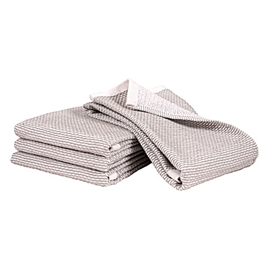 Our Table&trade; Select Dual Purpose Pique Kitchen Towels in Grey (Set of 4). View a larger version of this product image.
