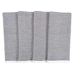 Our Table™ Select Dual Purpose Pique Kitchen Towels in Black (Set of 4)