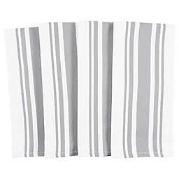Our Table™ Select Striped Kitchen Towels in Grey (Set of 4)