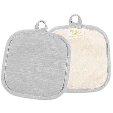 Our Table&trade; Select Terry Pot Holders in Grey (Set of 2). View a larger version of this product image.