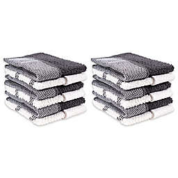 Simply Essential™ Scrubber Dish Cloths in Grey (Set of 12)