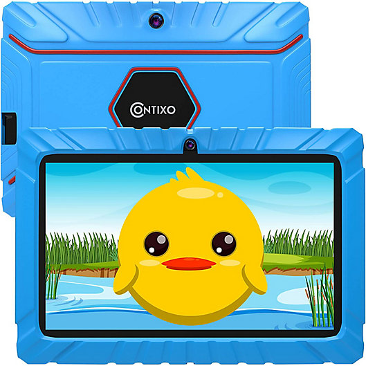 Alternate image 1 for Contixo 7-Inch 16 GB Wi-Fi Learning Pre-Load App and Kids-Proof Case Kids Tablet in Blue