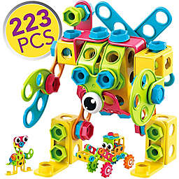 Contixo ST3 223-Piece Educational 3D Building Blocks STEM Construction Playboard Kid Toys Kit
