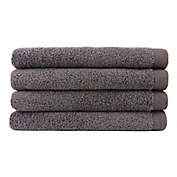 Everplush Essential Terry 4-Piece Hand Towels Set in Charcoal
