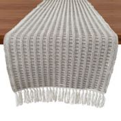 Our Table&trade; Fringe Stitch Striped 72-Inch Table Runner in Natural