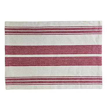 Our Table&trade; Striped Placemat in Red. View a larger version of this product image.