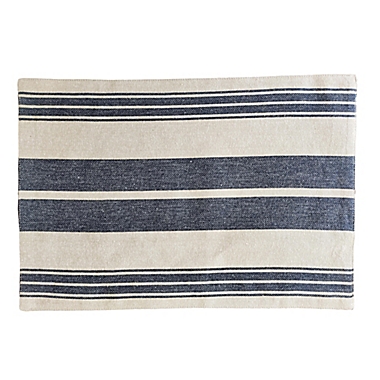 Our Table&trade; Striped Placemat in Blue. View a larger version of this product image.