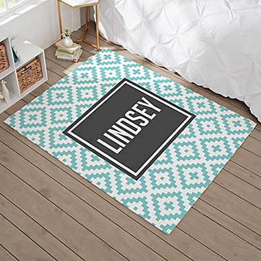 Pattern Play 4&#39; x 5&#39; Personalized Area Rug in Grey. View a larger version of this product image.