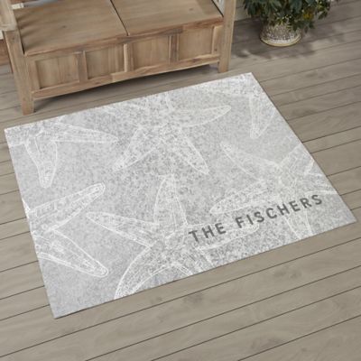 Coastal Home Pattern Personalized Area Rug