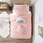 Alternate image 1 for UGG&reg; Polar Heart 3-Piece Full/Queen Comforter Set in Pink/White