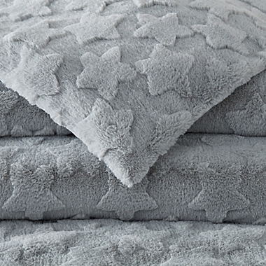 UGG&reg; Polar Star 2-Piece Twin Comforter Set in Grey/White. View a larger version of this product image.