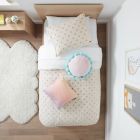 Alternate image 1 for UGG&reg; Avery Heart 3-Piece King Reversible Comforter Set in White/Pink