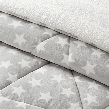 UGG&reg; Avery Star 3-Piece Reversible King Comforter Set in Grey/White. View a larger version of this product image.