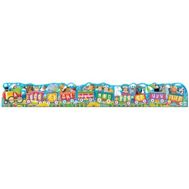 The Learning Journey Puzzle Doubles&reg; Giant ABC and 123 Train Floor Puzzles. View a larger version of this product image.