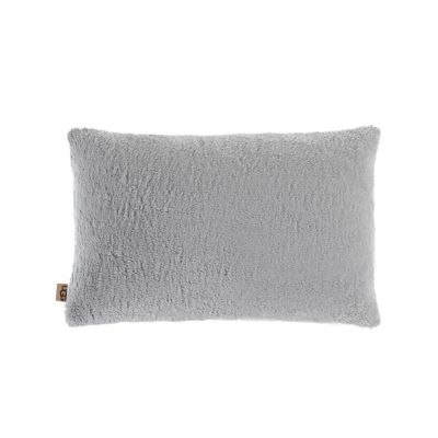 UGG&reg; Teddie Faux Fur Oblong Throw Pillow in Seal Grey