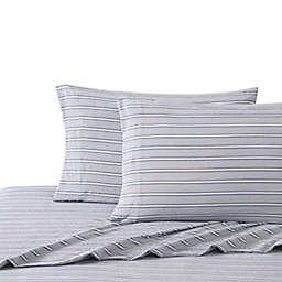 UGG® Devon 200-Thread-Count Standard Pillowcases in Tahoe Blue Stripe (Set of 2)