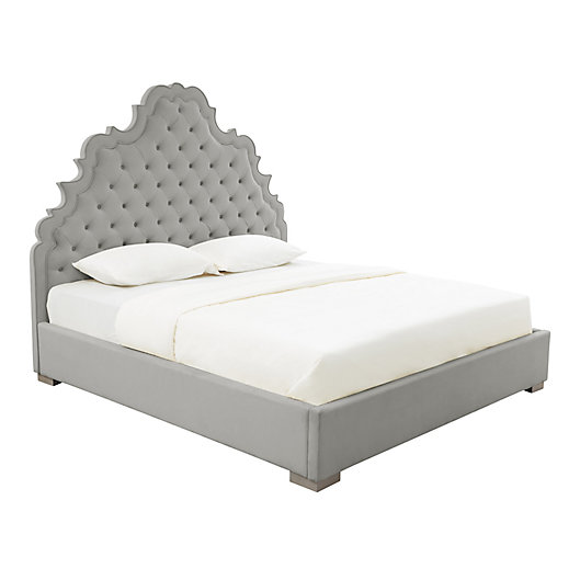 Ina Velvet Upholstered Bed Frame, Bed Bath And Beyond Bed Frame King