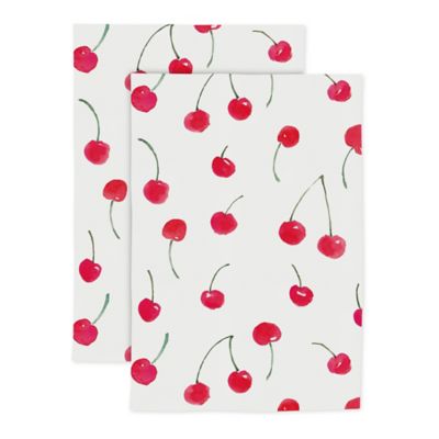 M&Uuml; Kitchen Designer Print Cherries Kitchen Towels (Set of 2)