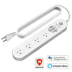 XODO Smart Power Strip Wi-Fi Surge Protector w/ 3 USB Ports and 4 Outlets, App Controlled
