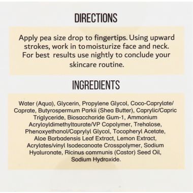 Urban Hydration 2 fl. oz. Nourish &amp; Rehydrate Castor &amp; Shea Night Cream. View a larger version of this product image.