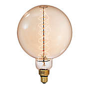Bulbrite Grand Nostalgic 60-Watt Globe Light Bulb in Amber