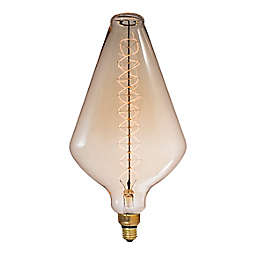 Bulbrite Grand Nostalgic 60-Watt Diamond Light Bulb in Amber