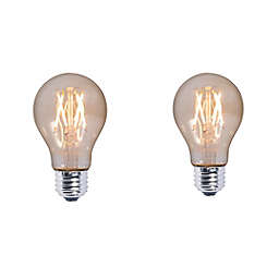 Bulbrite 2-Pack CA10 Nostalgic LED Light Bulbs in Amber