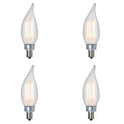 Bulbrite 4-Pack 4.5-Watt CA10 Warm White LED E12 Light Bulbs