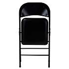 Alternate image 1 for Simply Essential&trade; Vinyl Folding Chair in Black