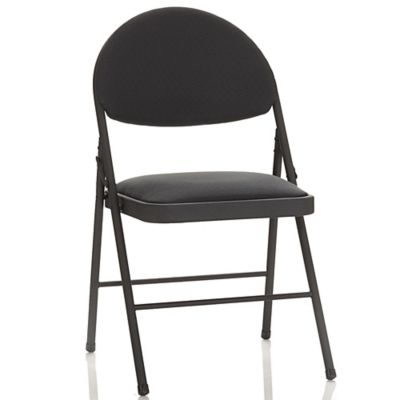 Simply Essential&trade; Comfort Folding Chair in Black