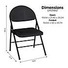 Alternate image 2 for Simply Essential&trade; Comfort Folding Chair in Black