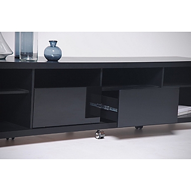 Manhattan Comfort Cabrini TV Stand in Black. View a larger version of this product image.
