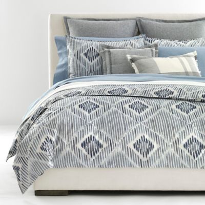 Lauren Ralph Lauren Austin Diamond 3-Piece Queen Comforter Set in Grey/Blue