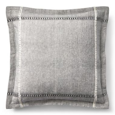 Lauren Ralph Lauren Austin Texture Square Throw Pillow in Grey | Bed Bath &  Beyond