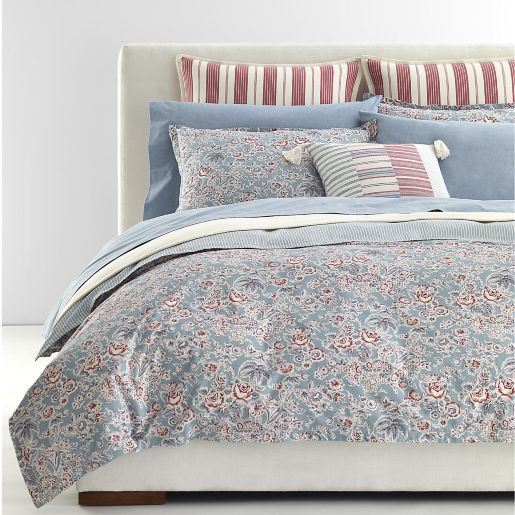 Lauren Ralph Lauren Maddie 3-Piece Reversible Comforter Set in Blue | Bed  Bath & Beyond