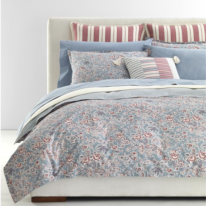 Lauren Ralph Lauren Maddie 3 Piece Reversible Comforter Set In Blue Bed Bath Beyond
