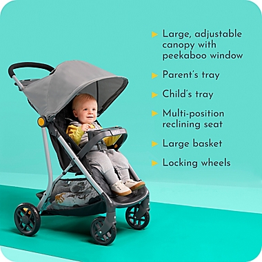 Century&reg; Stroll On&trade; 4-Wheel Lightweight Stroller in Metro. View a larger version of this product image.