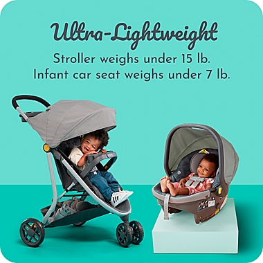 Century&reg; Stroll On&trade; 3-Wheel Stroller Lightweight Travel System in Splash. View a larger version of this product image.