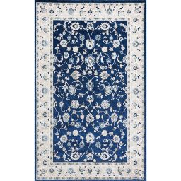 Navy Blue Floral Rug Bed Bath Beyond