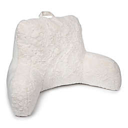 Harrison Fur Backrest Pillow in Ivory