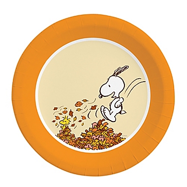 GRAPHIQUE DE FRANCE&reg; Peanuts&trade; 8-Count Snoopy Harvest Dinner Plates. View a larger version of this product image.