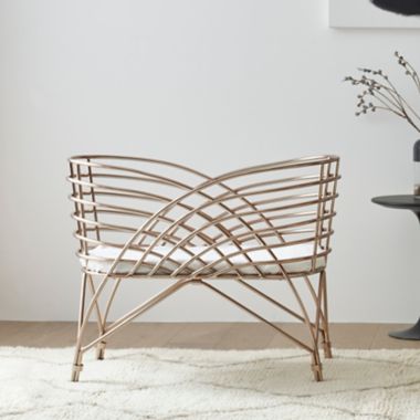 Nursery Works Aura Bassinet in Rose Gold. View a larger version of this product image.