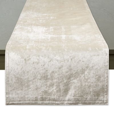 Velvet 108-Inch Table Runner in Cream