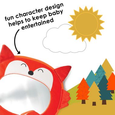 Diono&reg; Easy View&trade; Fox Baby Car Mirror. View a larger version of this product image.