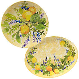 Certified International™ Lemon Zest 2-Piece Melamine Platter Set